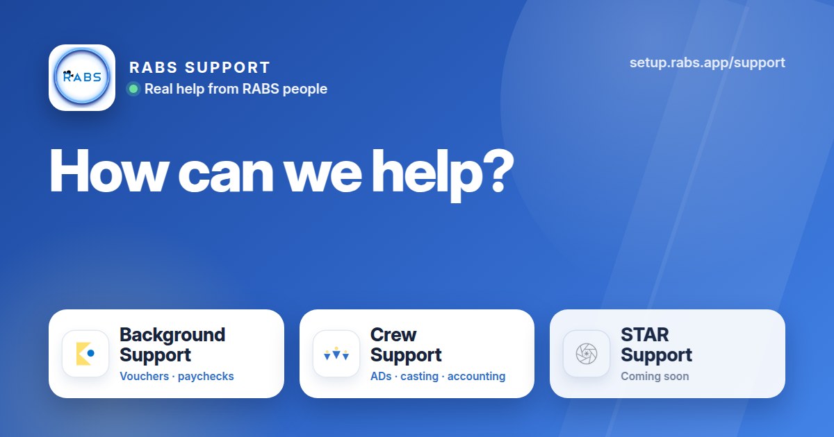 Background Support | RABS | United States